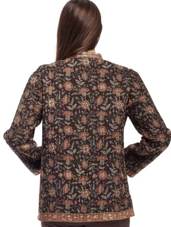 La Cera™ La Cera Quilted Mandarin Jacket