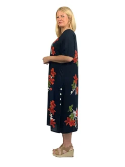 La Cera™ La Cera Short Sleeve A-Line Dress