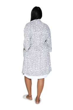 La Cera™ La Cera Silky Shee Minky Kimono Robe