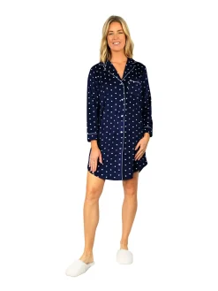 La Cera™ La Cera Silky Shee Minky Nightshirt