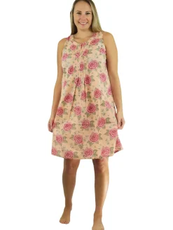 La Cera™ La Cera Sleeveless Floral Print Chemise