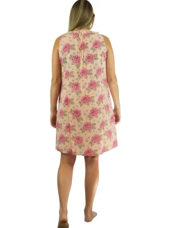 La Cera™ La Cera Sleeveless Floral Print Chemise