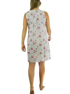 La Cera™ La Cera Sleeveless Floral Print Chemise