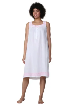 La Cera™ La Cera Sleeveless Gown With Contrast Embroidery