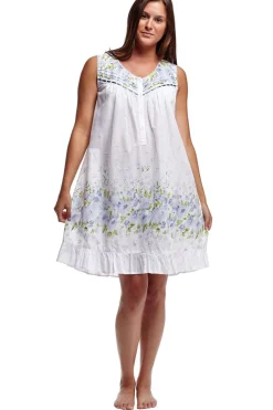La Cera™ La Cera Sleeveless Ribbon Laced Chemise
