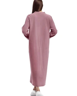 La Cera™ La Cera Snap Front Fleece Robe