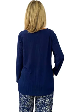 La Cera™ La Cera Solid Cowl Neck Top