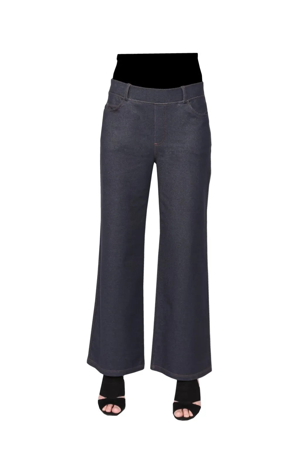 La Cera™ La Cera Stretch Knit Wide Leg Pant