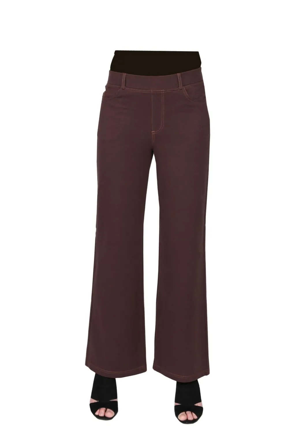 La Cera™ La Cera Stretch Knit Wide Leg Pant