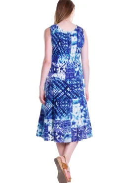 La Cera™ La Cera Tie Dye Sleeveless Dress