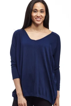 La Cera™ La Cera V-Neckline Dolman Sleeve Sweater - Plus Size