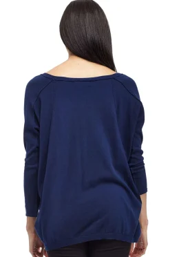 La Cera™ La Cera V-Neckline Dolman Sleeve Sweater - Plus Size