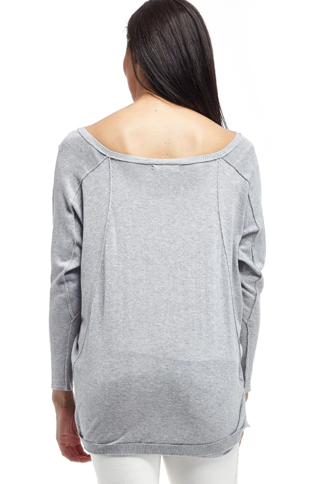 La Cera™ La Cera V-Neckline Dolman Sleeve Sweater - Plus Size