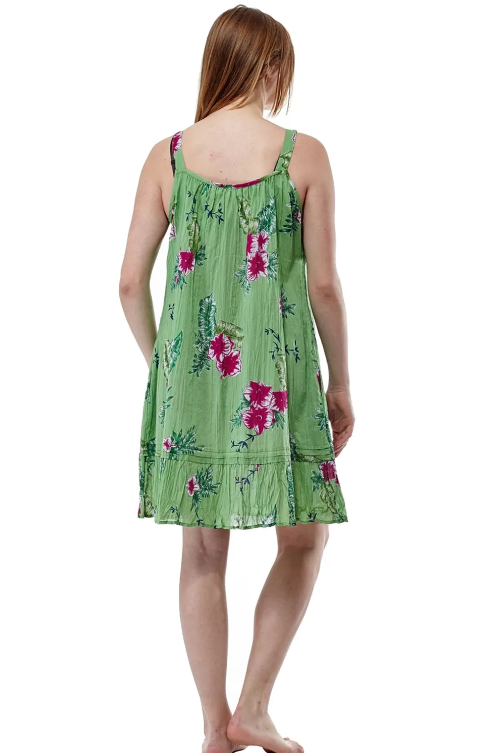La Cera™ Mint Floral Chemise