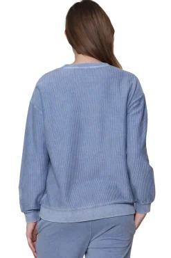 La Cera™ Ottoman Rib Knit Long Sleeve Top