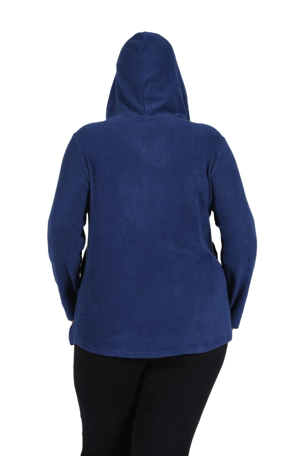 La Cera™ Plus Size Cozy Hooded Tee