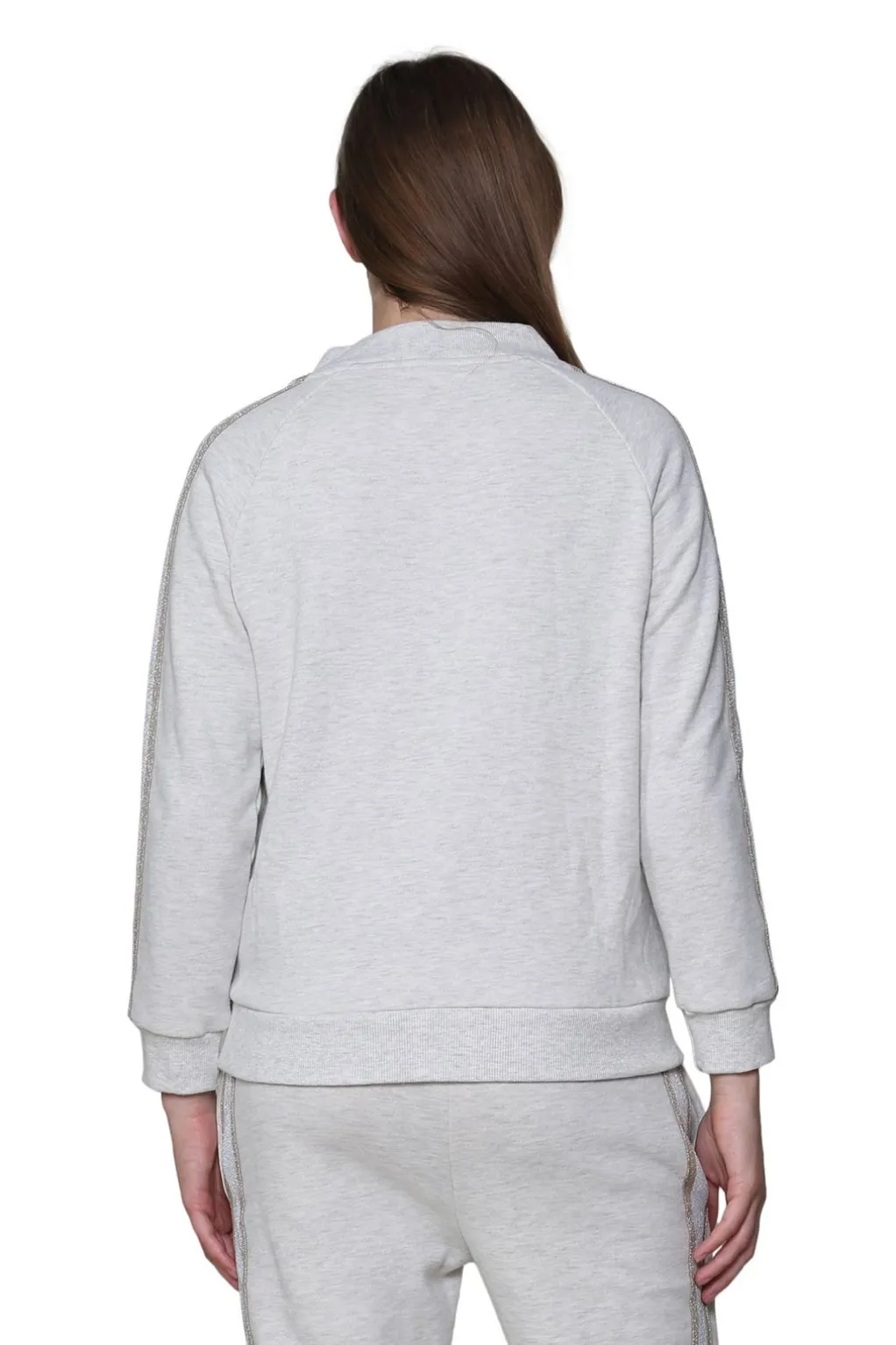 La Cera™ Plus Size French Terry Cotton 2-Piece Zip-Front Track Pant Set