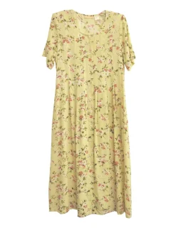 La Cera™ Plus Size La Cera Button Front Short Sleeve Dress