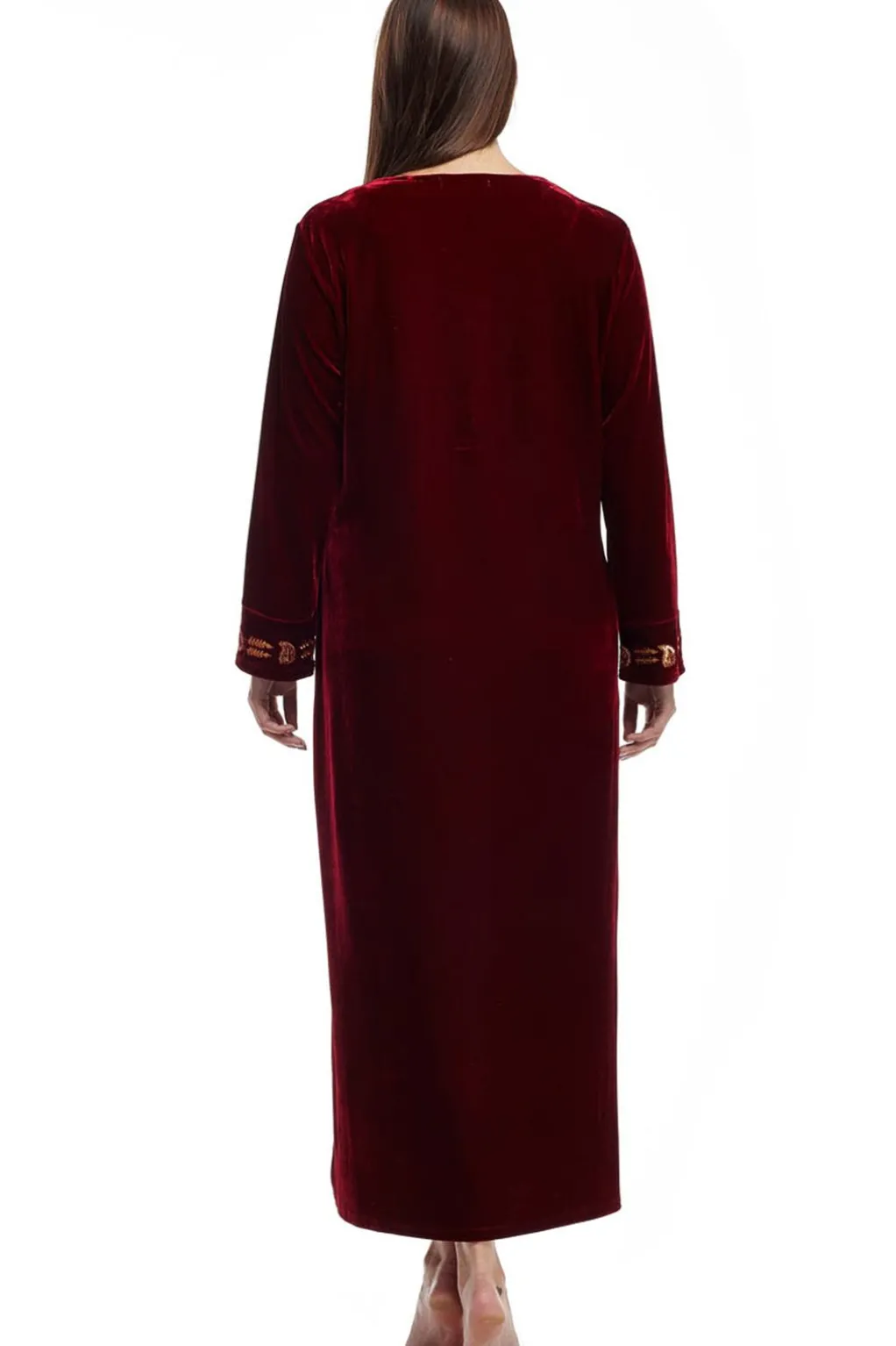 La Cera™ Plus Size La Cera Velour Gown
