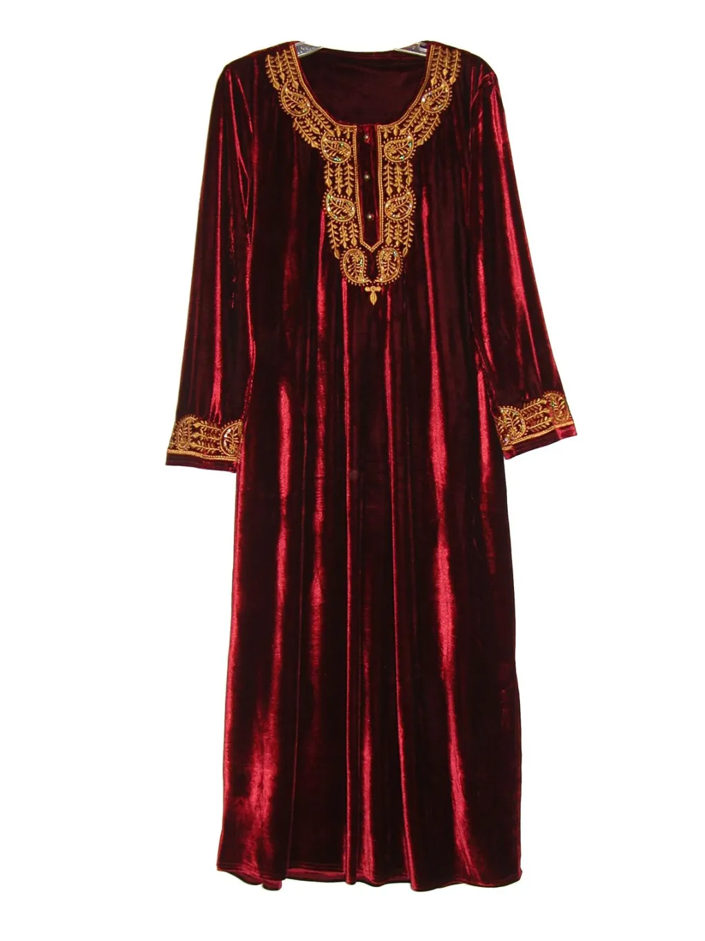 La Cera™ Plus Size La Cera Velour Gown