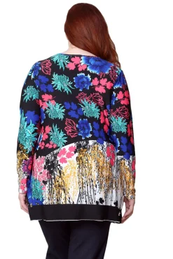 La Cera™ Plus Size La Cera Wrap Tunic