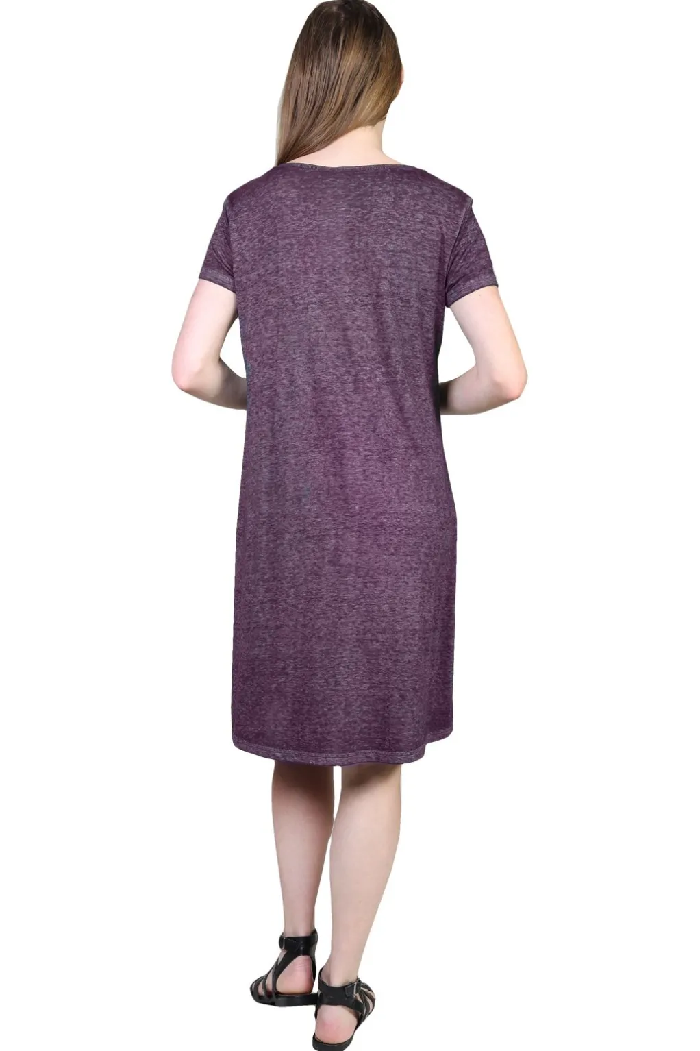 La Cera™ Plus Size Soft & Supple Knit Dress With Lace Trim