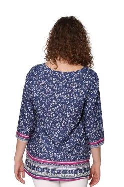 La Cera™ Rayon Print Tunic