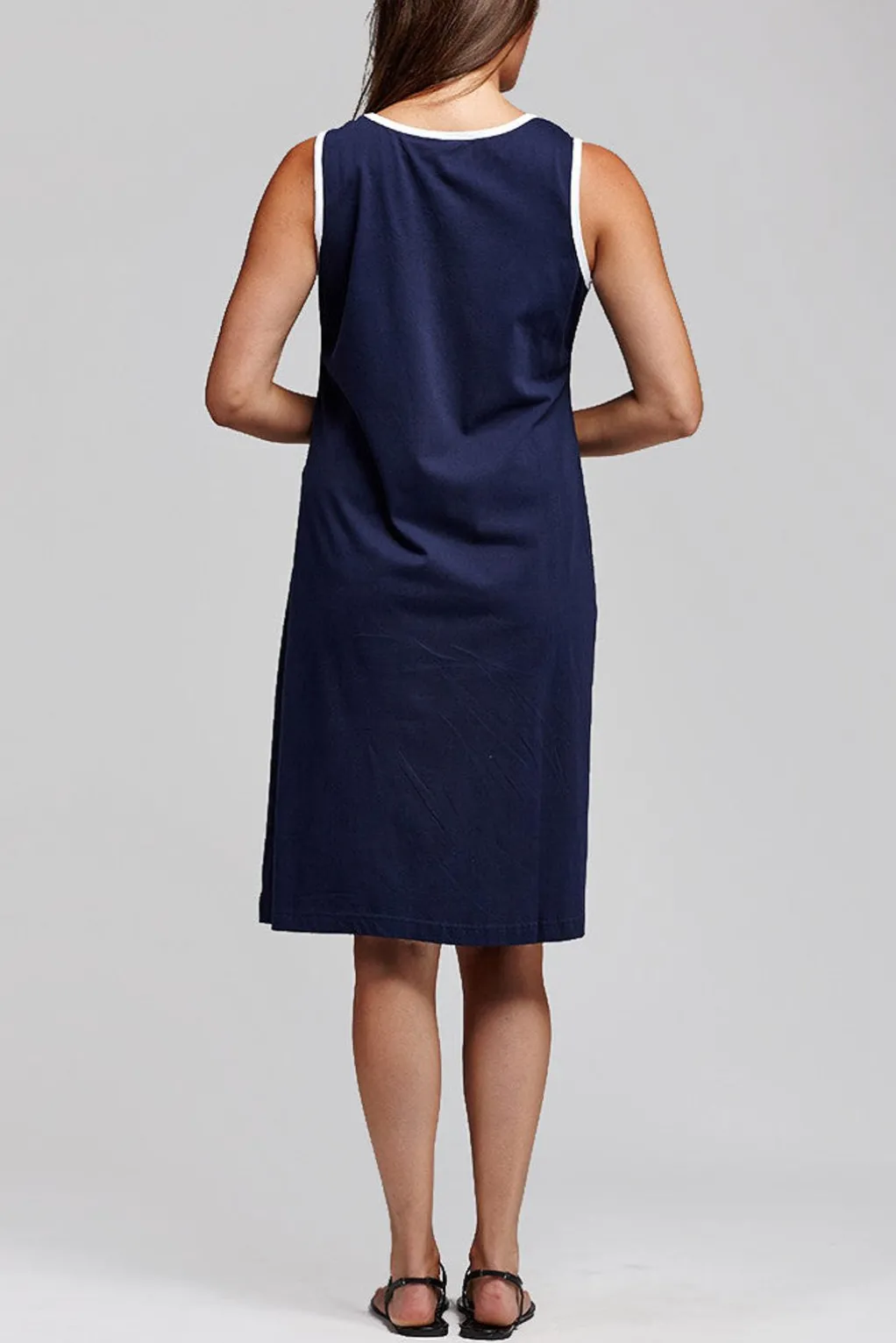 La Cera™ Sleeveless Anchor Print Dress