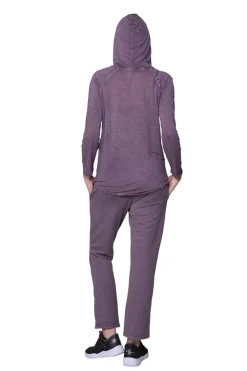 La Cera™ Soft & Supple 2-Piece Hooded Knit Sweatpants Set