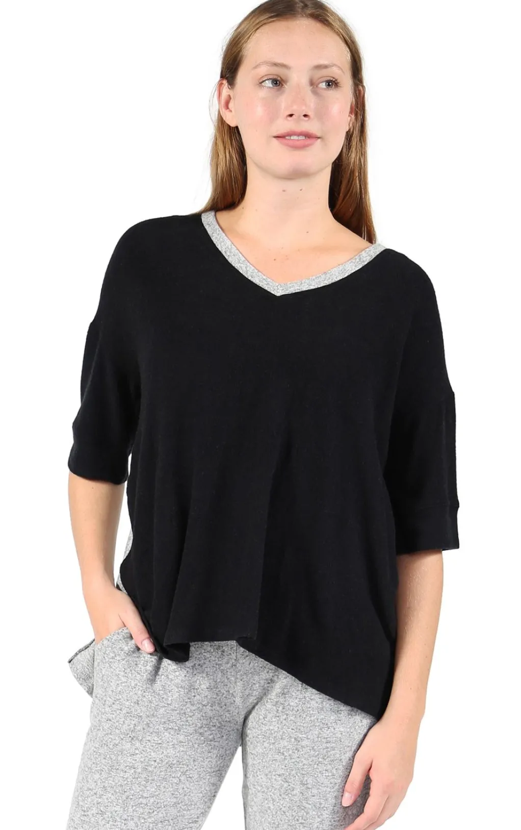 La Cera™ The Comfort Collection Block Tee
