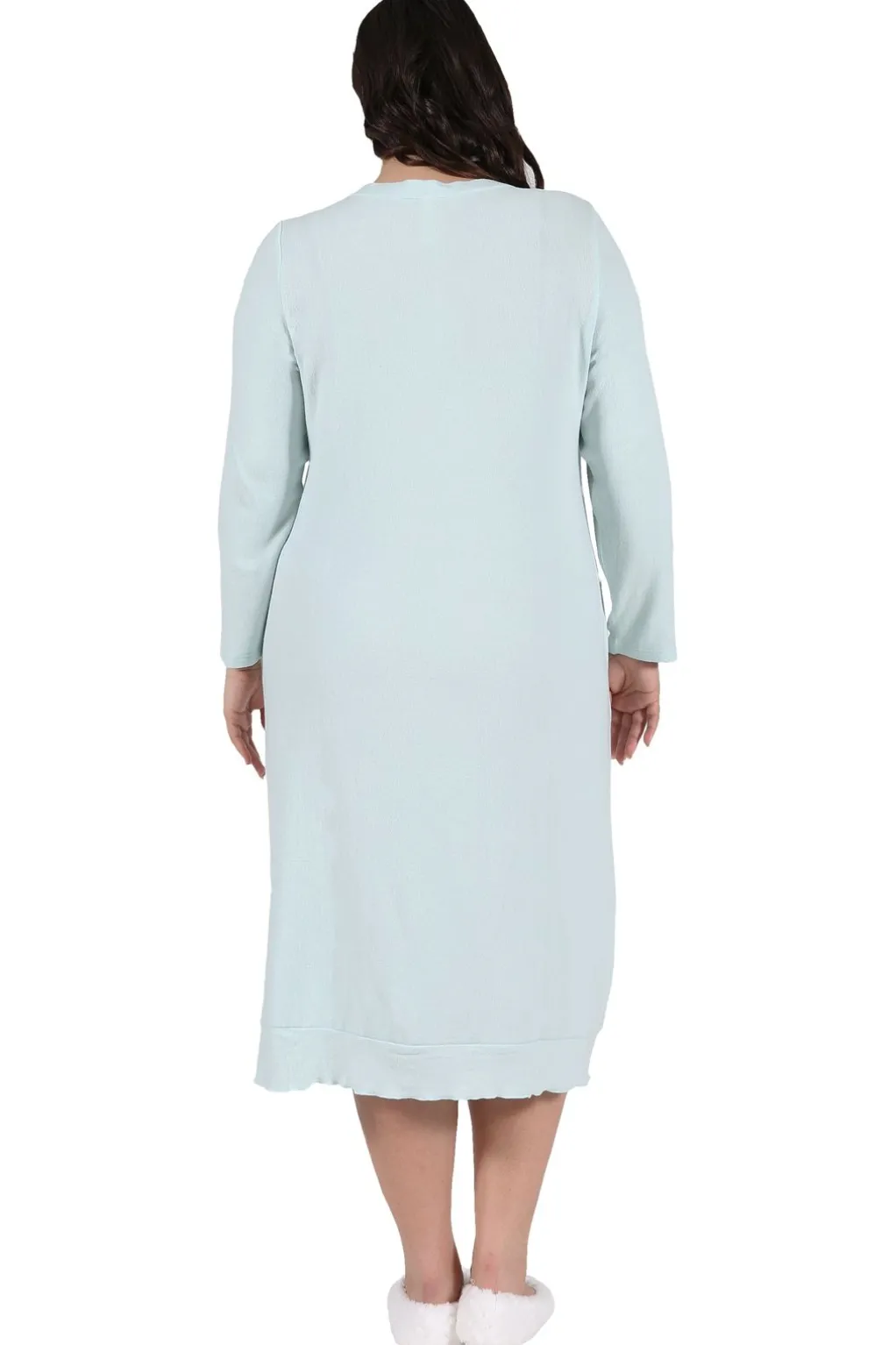 La Cera™ The Comfort Collection Plus Size Snap Gown