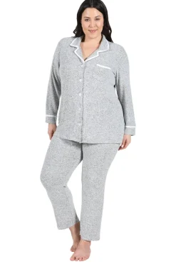 La Cera™ The Comfort Collection Plus Size Tailored Pj Set