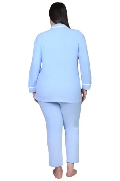 La Cera™ The Comfort Collection Plus Size Tailored Pj Set