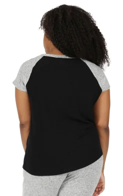La Cera™ The Comfort Collection Plus Size Duo Tone Tee