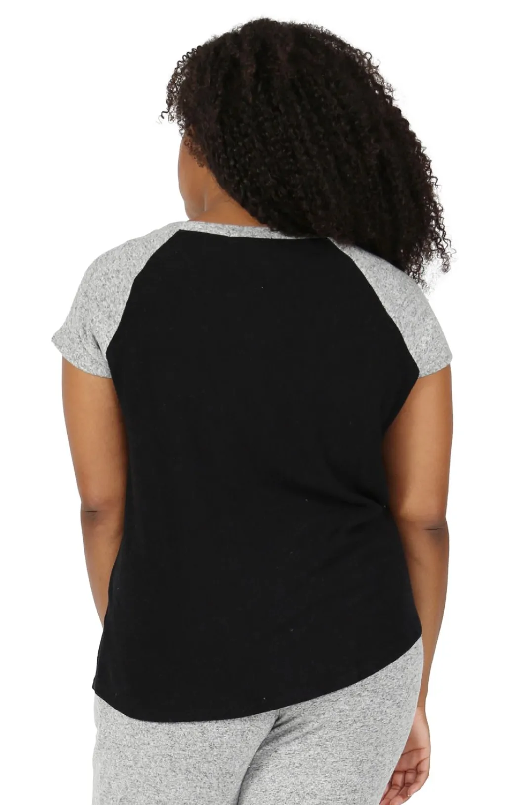 La Cera™ The Comfort Collection Plus Size Duo Tone Tee