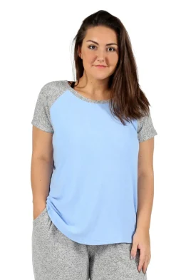 La Cera™ The Comfort Collection Plus Size Duo Tone Tee