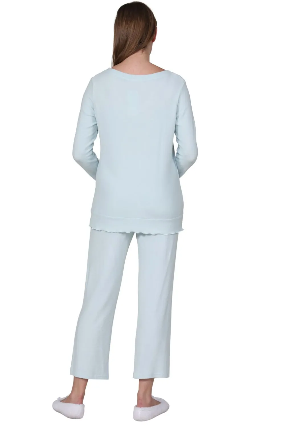 La Cera™ The Comfort Collection Snap Pj Set