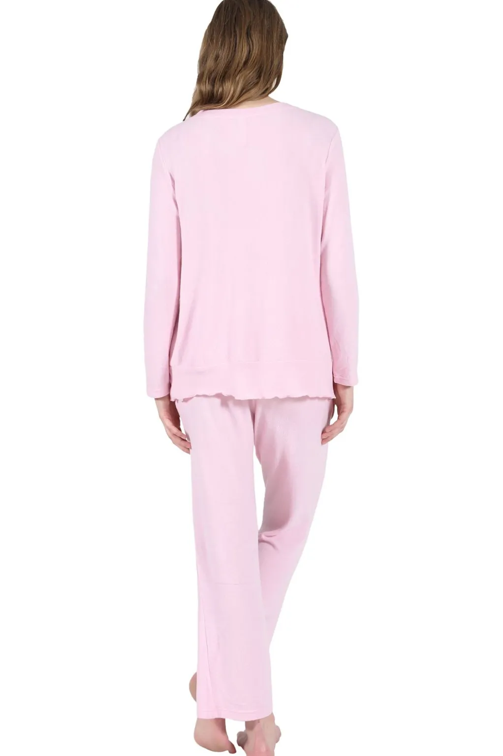 La Cera™ The Comfort Collection Snap Pj Set