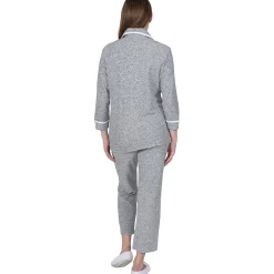 La Cera™ The Comfort Collection Tailored Pj Set