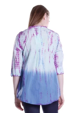 La Cera™ Tie Dye Pleated Tunic